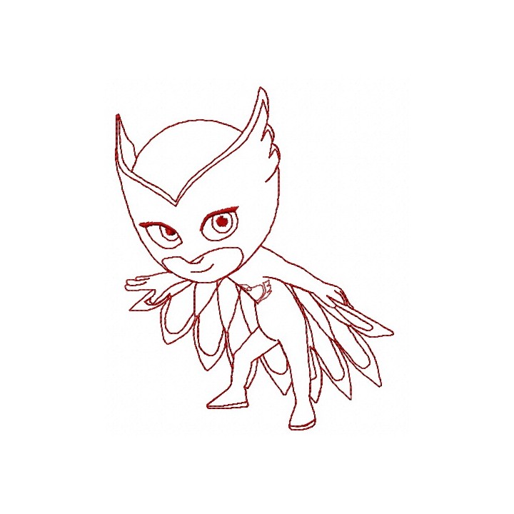 Owlette 2 embroidery design - Embroidery Design