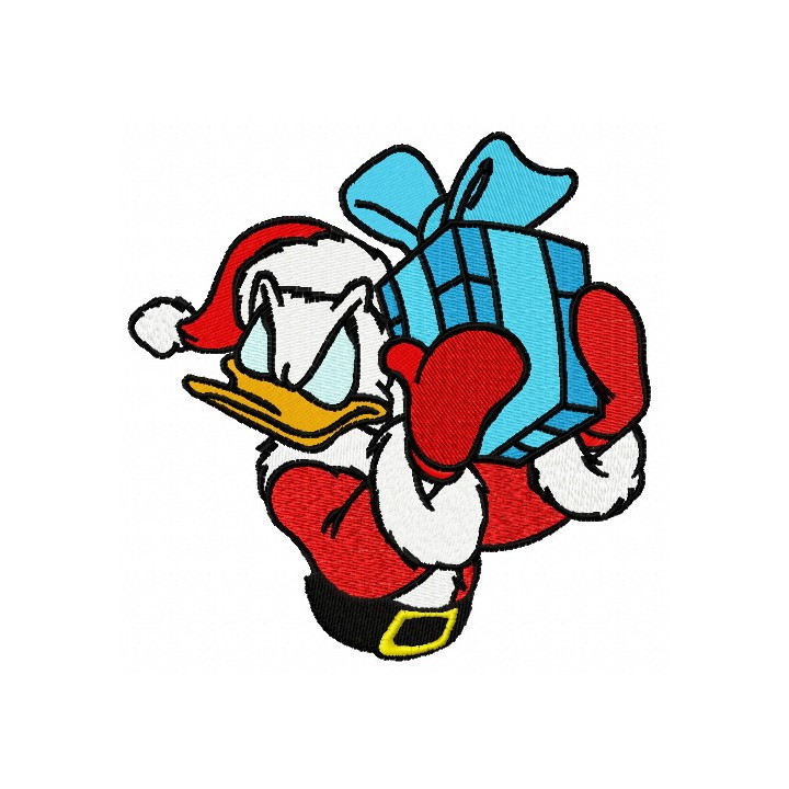 Donald's present 2 embroidery design - Embroidery Design