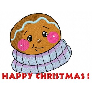 Gingerbread man 4 embroidery design - Embroidery Design
