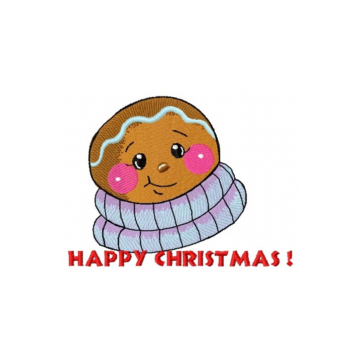 Gingerbread man 4 embroidery design - Embroidery Design