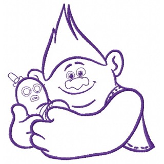 Biggie and Mr. Dinkles 3 embroidery design - Embroidery Design