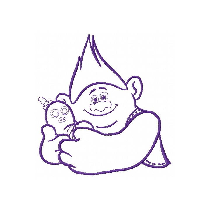 Biggie and Mr. Dinkles 3 embroidery design - Embroidery Design