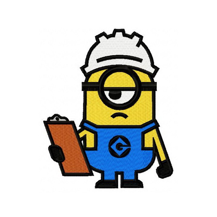 Minion the builder embroidery design - Embroidery Design
