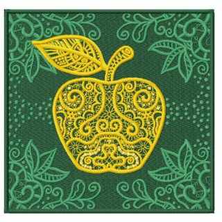 Apple embroidery design - Embroidery Design