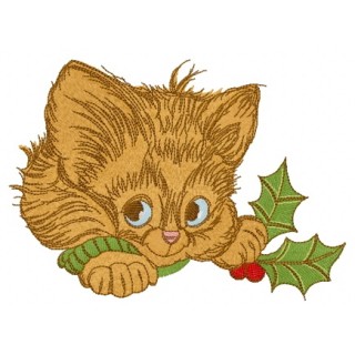 Adorable kitten 3 embroidery design - Embroidery Design