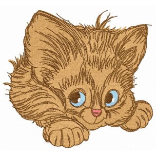 Adorable kitten 5 embroidery design - Embroidery Design