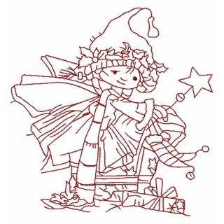 Christmas elf 7 embroidery design - Embroidery Design