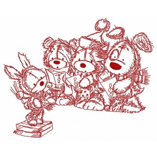 Christmas songs 3 embroidery design - Embroidery Design