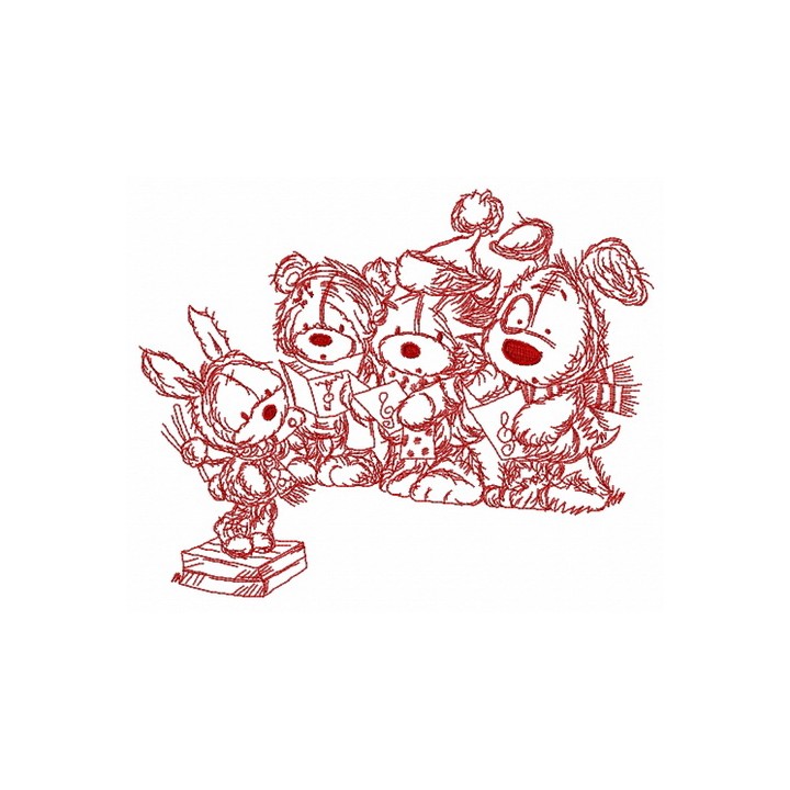 Christmas songs 3 embroidery design - Embroidery Design