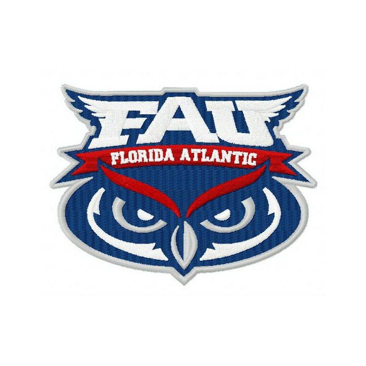 Florida Atlantic Owls logo embroidery design - Embroidery Design