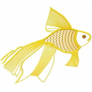 Gold fish 5 embroidery design - Embroidery Design