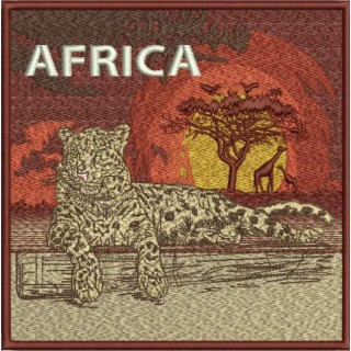 African savanna embroidery design - Embroidery Design