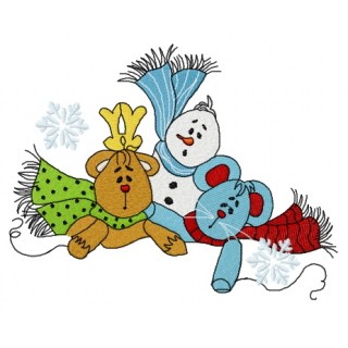 Presents from the North Pole 3 embroidery design - Embroidery Design