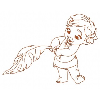 Moana 2 embroidery design - Embroidery Design