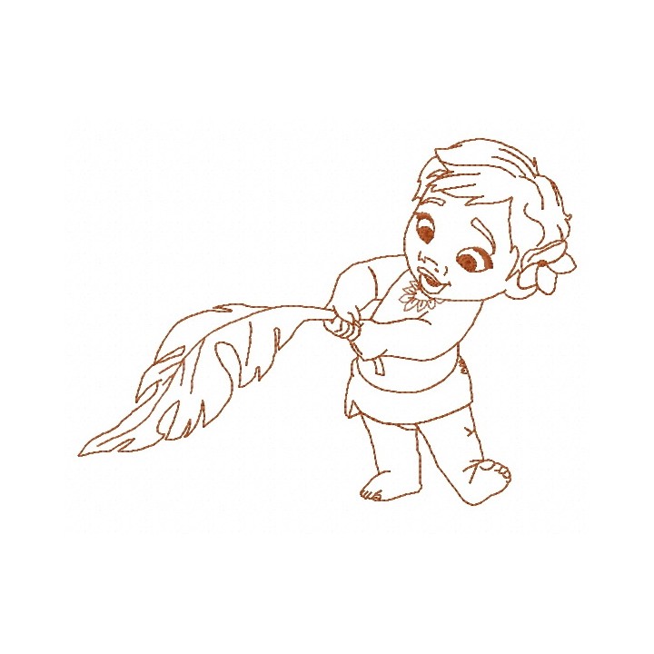 Moana 2 embroidery design - Embroidery Design