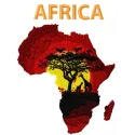 Africa embroidery design showcasing intricate patterns inspired by African culture and landscapes.