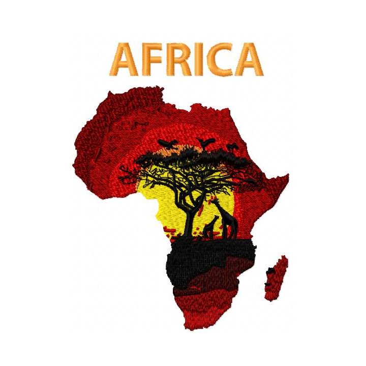Africa embroidery design - Embroidery Design