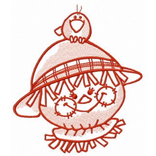 Friendly scarecrow 6 embroidery design - Embroidery Design