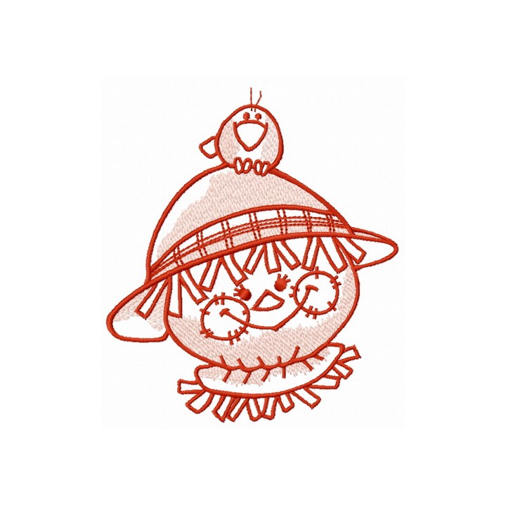 Friendly scarecrow 6 embroidery design - Embroidery Design