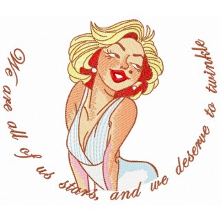 We are all of us stars and we deserve to twinkle 3 embroidery design - Embroidery Design