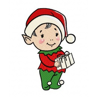 Santa's elf embroidery design - Embroidery Design