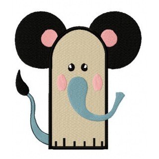 Elephant glove embroidery design - Embroidery Design