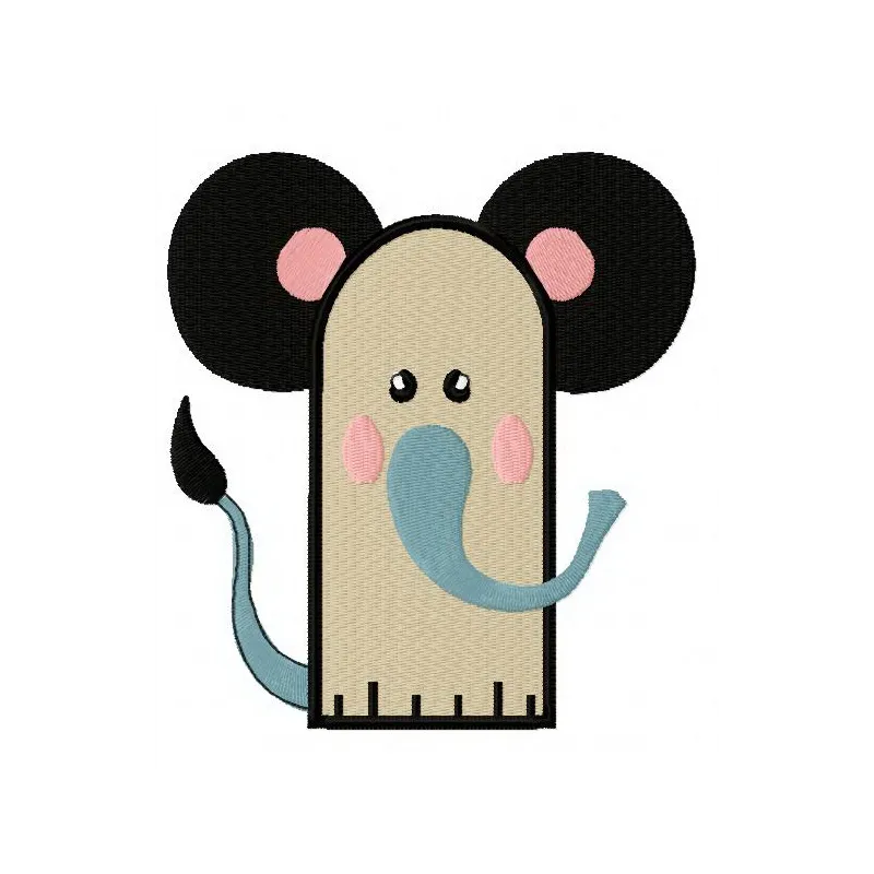 Preview of an elephant glove embroidery design featuring a charming elephant motif for your stitching projects.