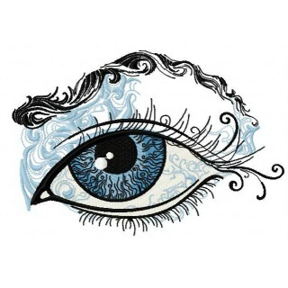 Enchanting eye embroidery design - Embroidery Design