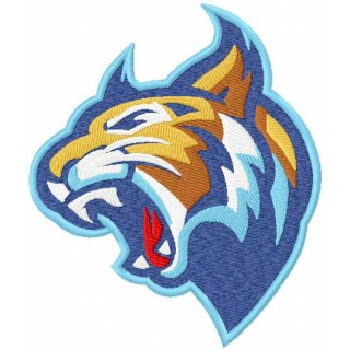 Lynx mascot embroidery design - Embroidery Design