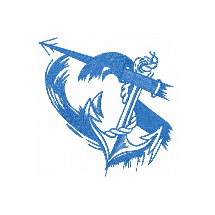 Anchor 10 embroidery design - Embroidery Design