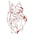 Preview of the Fox 3 embroidery design featuring a charming fox motif, ideal for stitching on various fabrics.