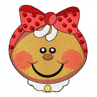 Gingerbread girl 2 embroidery design - Embroidery Design