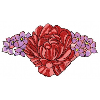 Flower composition 5 embroidery design - Embroidery Design