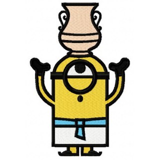 Balancing Minion embroidery design - Embroidery Design