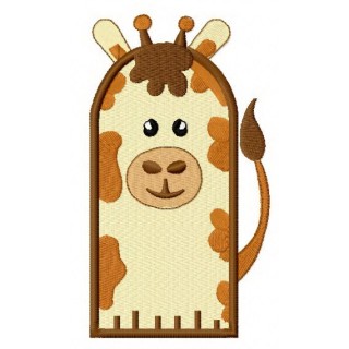 Giraffe glove embroidery design - Embroidery Design