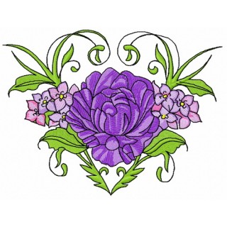 Flower composition 4 embroidery design - Embroidery Design