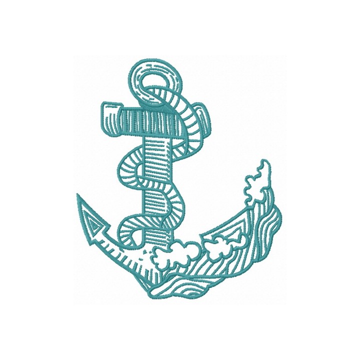 Anchor 6 embroidery design - Embroidery Design
