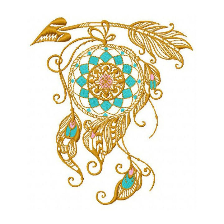 Dreamcatcher 14 embroidery design - Embroidery Design