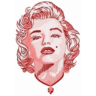 Gorgeous Marilyn 3 embroidery design - Embroidery Design