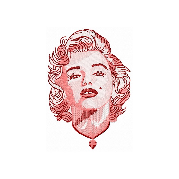 Gorgeous Marilyn 3 embroidery design - Embroidery Design