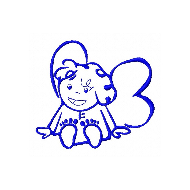 Cute little fairy 6 embroidery design - Embroidery Design