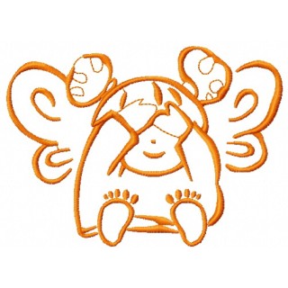 Cute little fairy 4 embroidery design - Embroidery Design