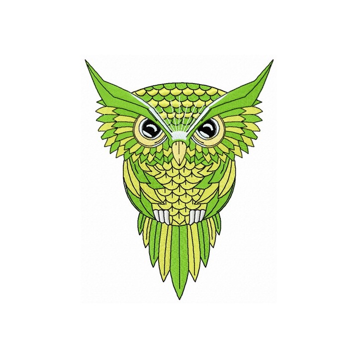 Wise owl 5 embroidery design - Embroidery Design