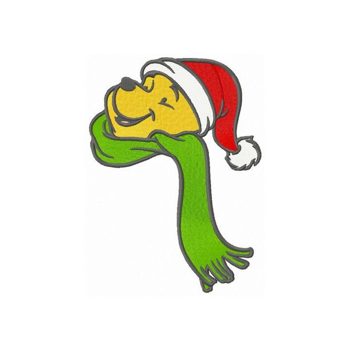 Pooh looking at the sky embroidery design - Embroidery Design