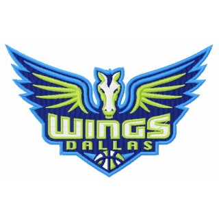 Dallas Wings logo embroidery design - Embroidery Design
