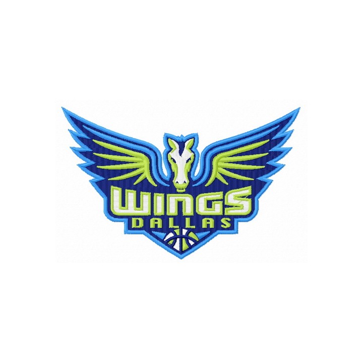 Dallas Wings logo embroidery design - Embroidery Design