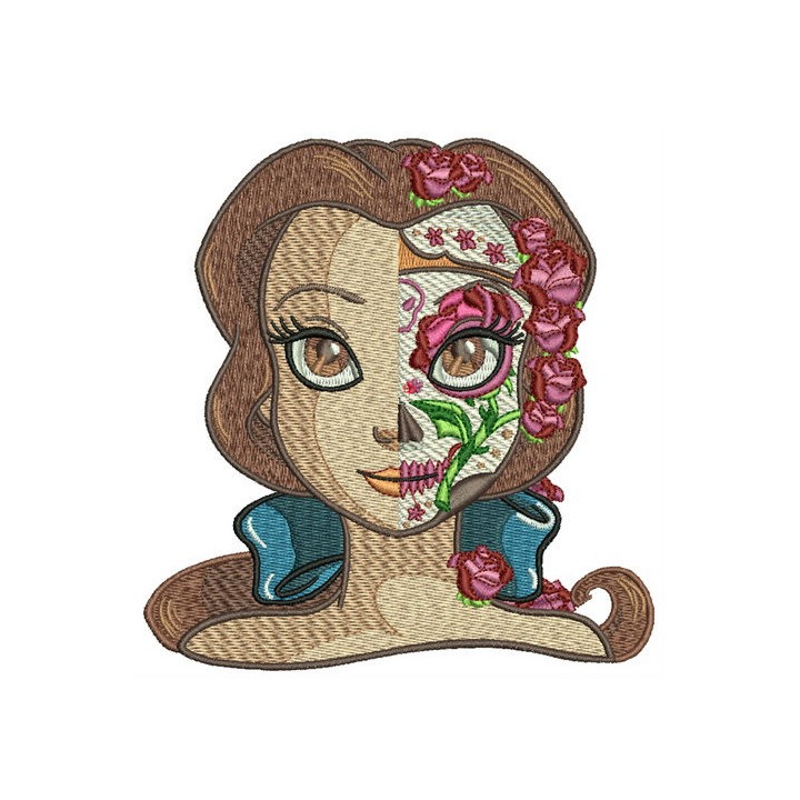 Fancy Belle embroidery design - Embroidery Design