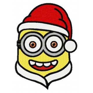 Happy Christmas Minion 2 embroidery design - Embroidery Design