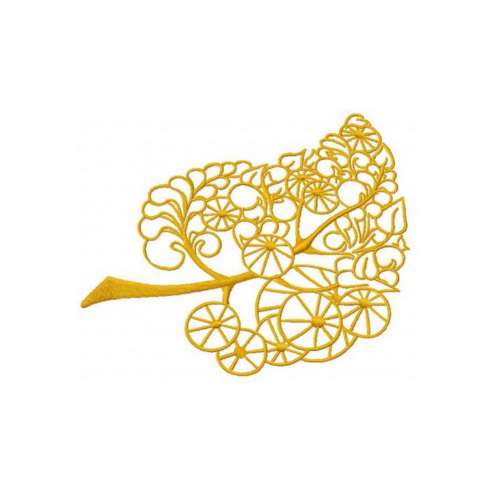 Fallen leaf embroidery design - Embroidery Design