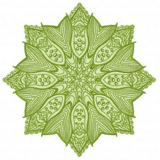 Fish-tailed decoration embroidery design - Embroidery Design